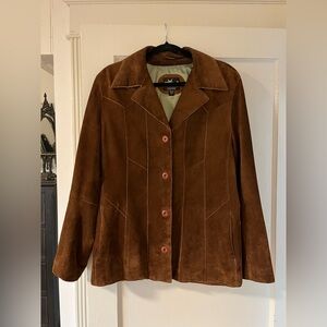 Wilson’s Leather Maxima Brown Suede Western Jacket